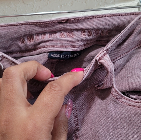 American Eagle Outfitters Mauve Skinny Jeans - Picture 2 of 8
